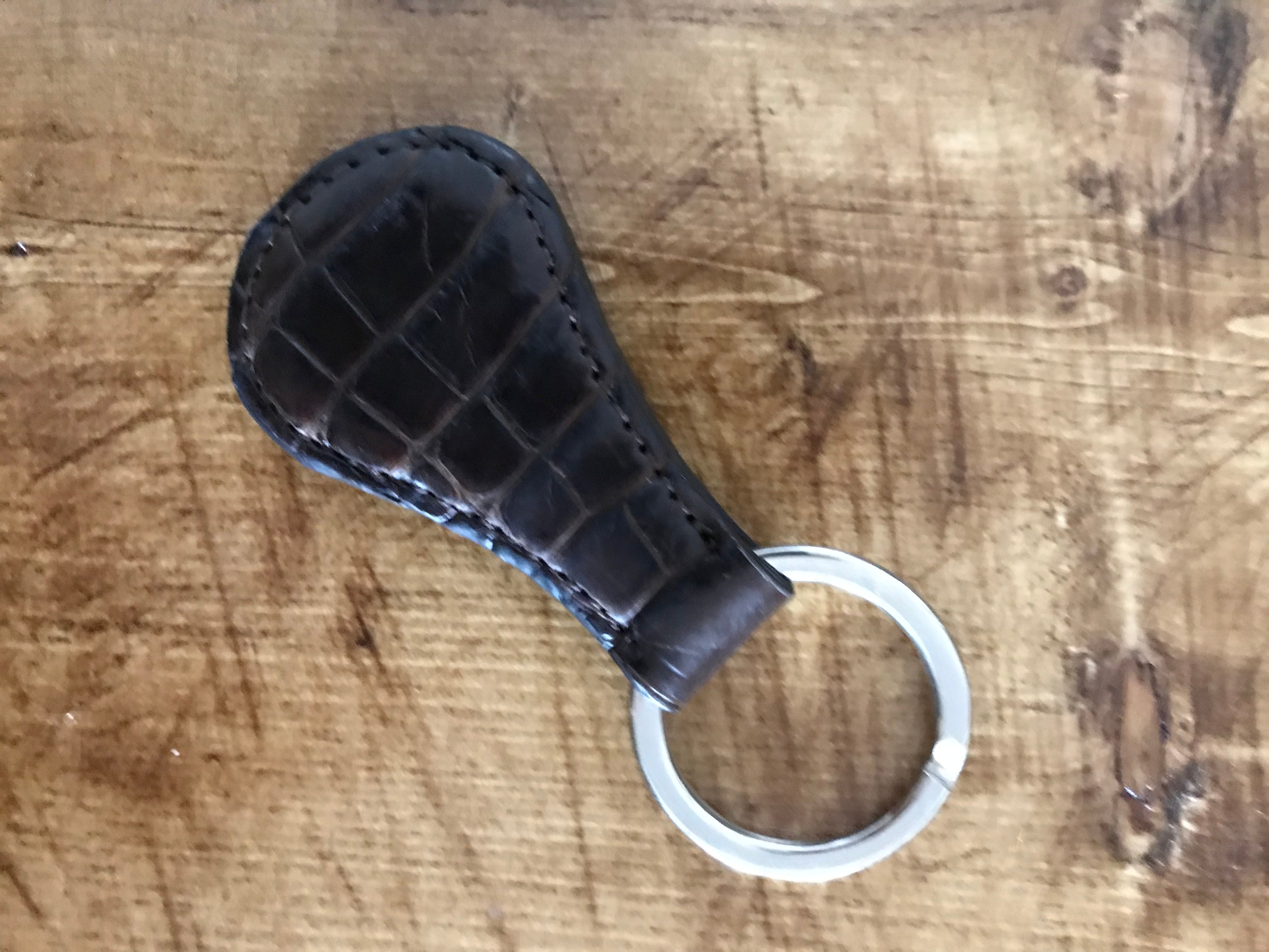 $45 Alligator Keychain Leather Key Fob Genuine Alligator Real Louisiana