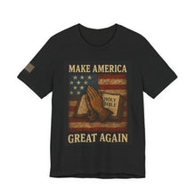 Faith Inspired Patriotic Unisex Tee, Make America Great Again, Unisex T-Shirt, American Flag Tee, Religious Patriotic Shirt, USA Pride