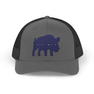 Stay Wild Hog Snapback Trucker Cap