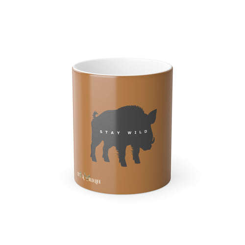 Wild Hog Stay Wild Color Morphing Mug, 11oz