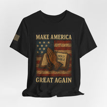 Faith Inspired Patriotic Unisex Tee, Make America Great Again, Unisex T-Shirt, American Flag Tee, Religious Patriotic Shirt, USA Pride