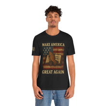 Faith Inspired Patriotic Unisex Tee, Make America Great Again, Unisex T-Shirt, American Flag Tee, Religious Patriotic Shirt, USA Pride