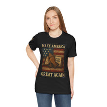 Faith Inspired Patriotic Unisex Tee, Make America Great Again, Unisex T-Shirt, American Flag Tee, Religious Patriotic Shirt, USA Pride