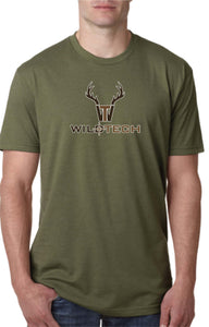 Wild Tech Men's Premium Fitted Short Sleeve Crew T-Shirt