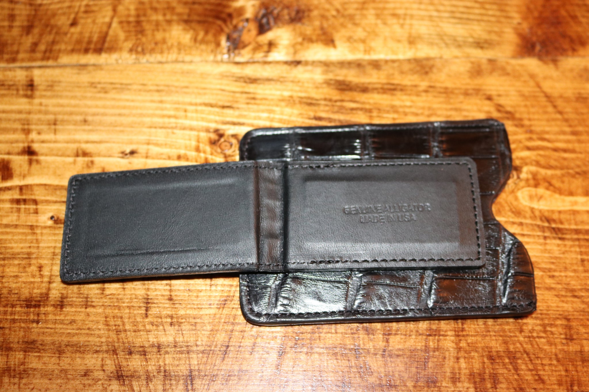 Genuine Alligator Clip Wallet