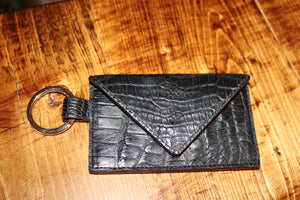 black key envelope card case